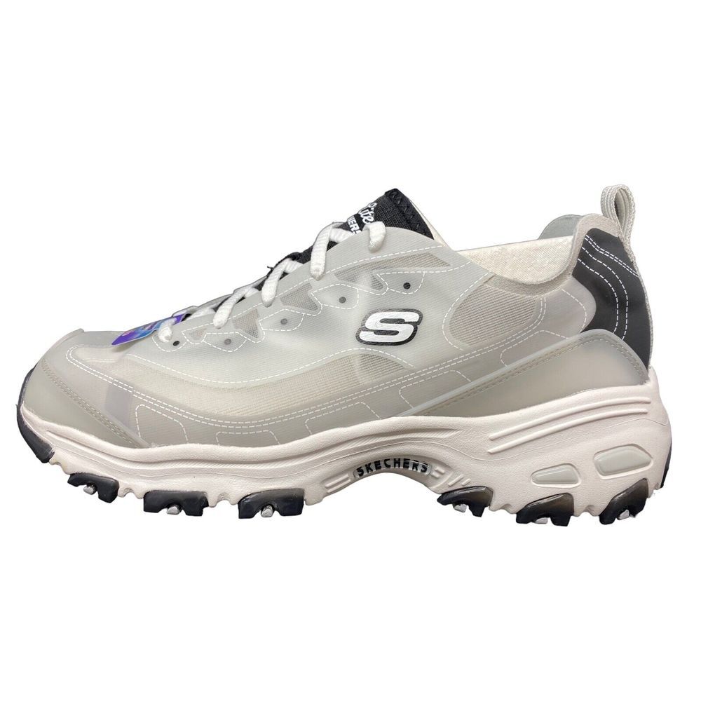 Women's 6 Skechers Fresh Air D'Lites White/Black 149235/WBK Athletic Sneakers‎